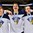 GRAND FORKS, NORTH DAKOTA - APRIL 24: Finland's Jesse Puljujarvi #9 enjoys the national anthem with teammates after a after a 6-1 victory over Sweden during gold medal game action at the 2016 IIHF Ice Hockey U18 World Championship. (Photo by Matt Zambonin/HHOF-IIHF Images)

